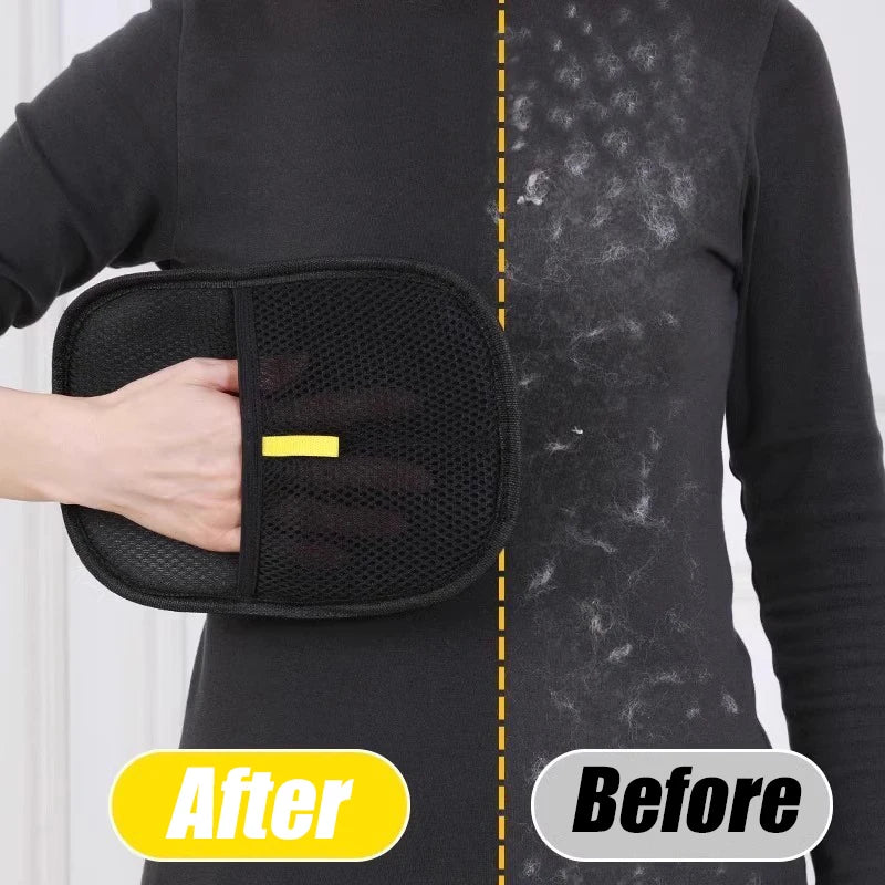 Outil de retrait de poils d'animaux, gants réutilisables antistatiques, gants de toilettage double face pour animaux de compagnie, enlève les poils d'animaux des tapis